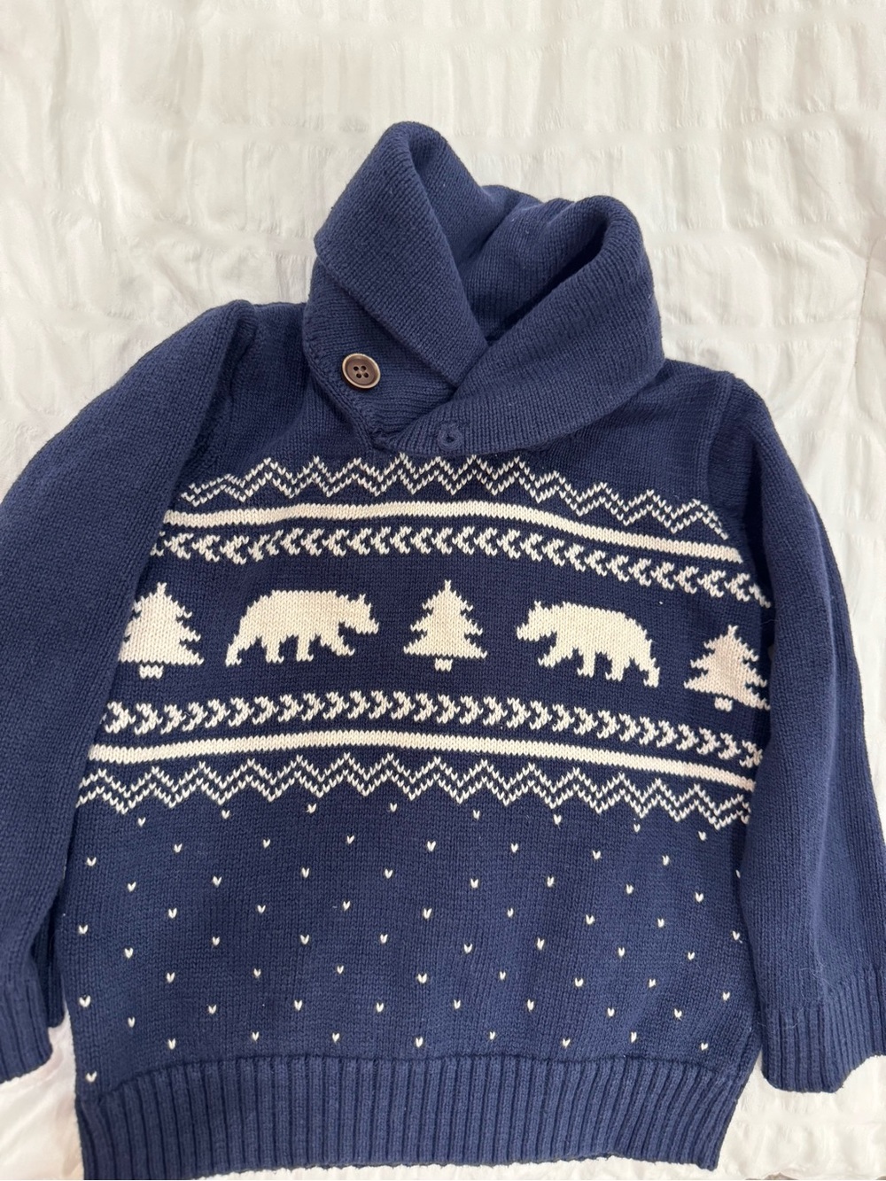 2T The Children's Place Dark Navy Knit Sweater Top